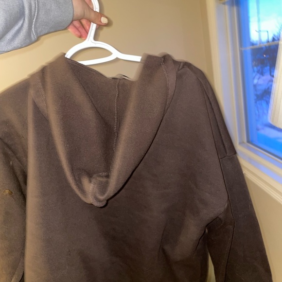 Oversized mocha zip up - Picture 3 of 3